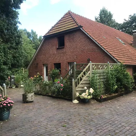 Ferienwohnung Gulfhaus, Mit Sauna Und Grossem Garten Apen Exterior foto